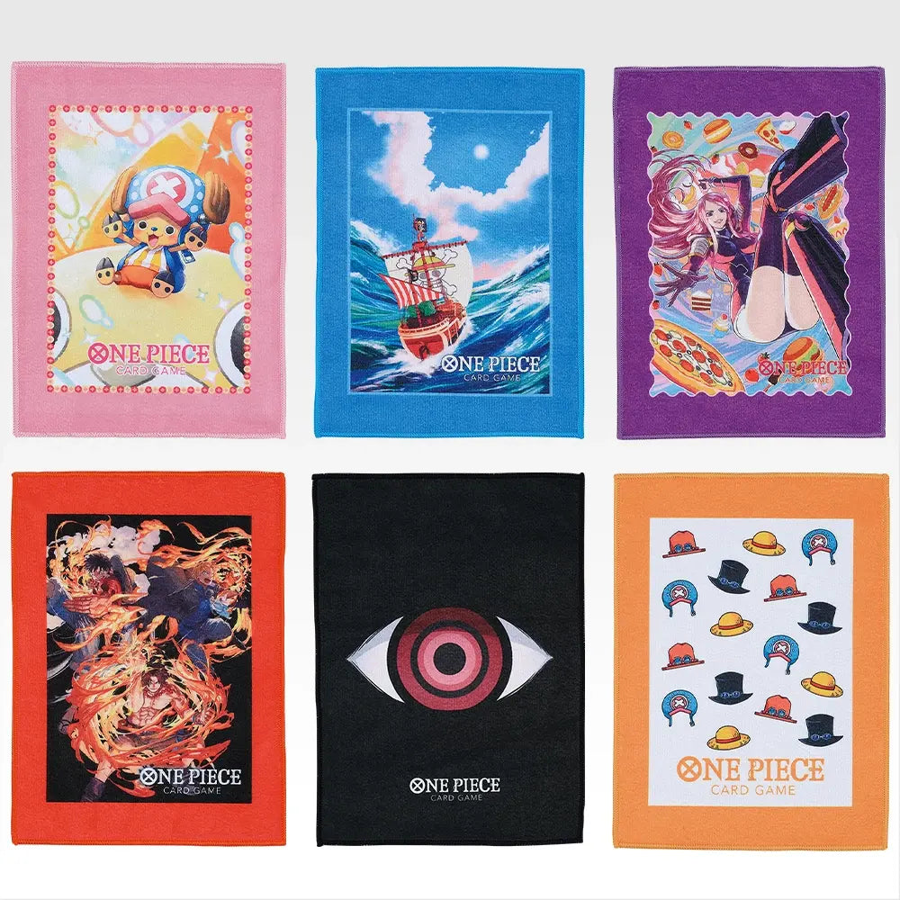 Ichiban Kuji One Piece Card Game - F Prize Sleeve Design Towels Collection Complete Set of 6 Types