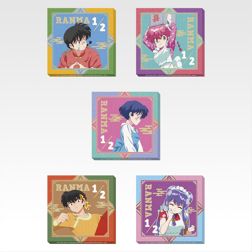 Ichiban Kuji Ranma 1/2 2nd Edition - G Prize Canvas Boards Complete Set of 5 Types