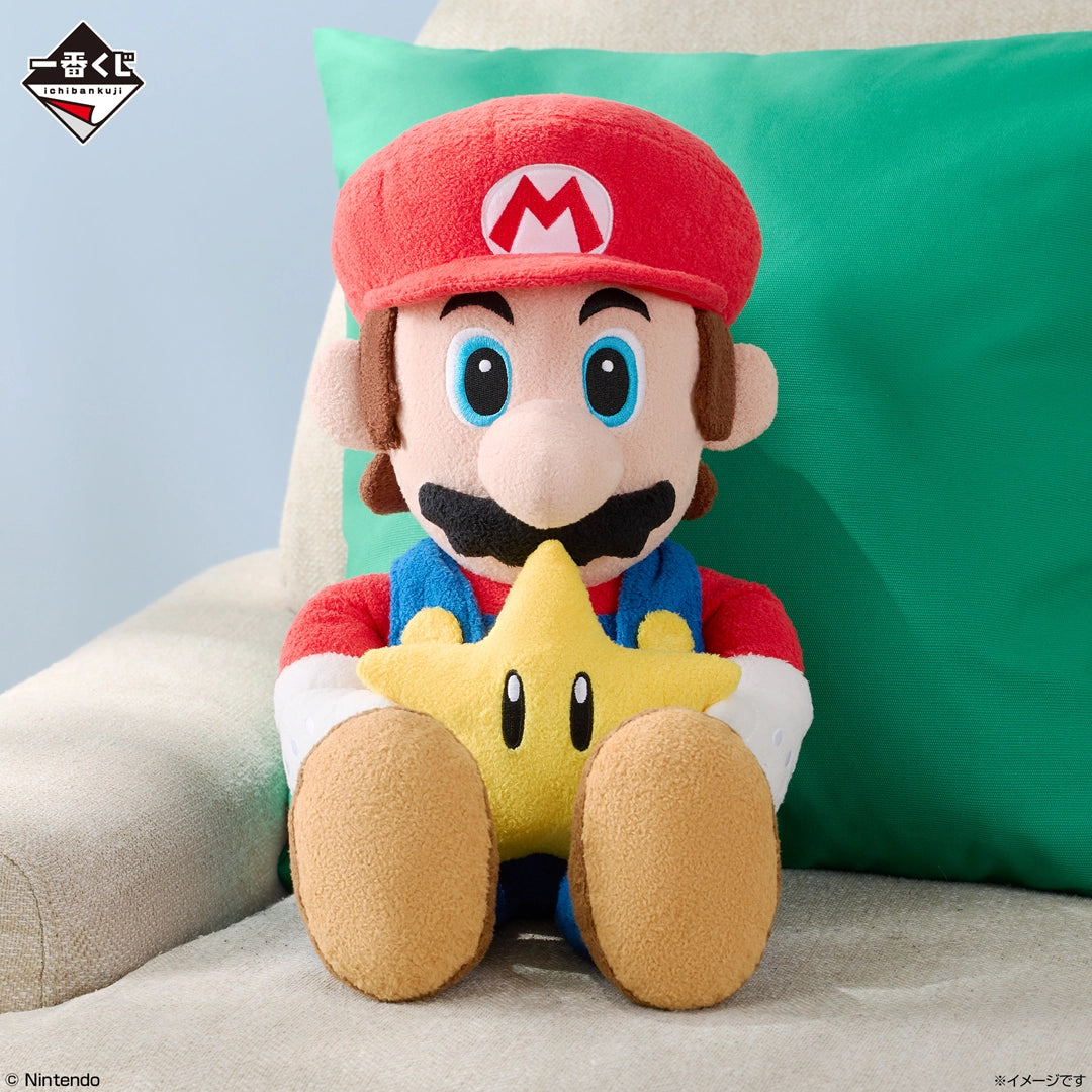 Ichiban Kuji Super Mario: Mario & Friends Always Together - A Prize Talking Mario Toy with Super Star