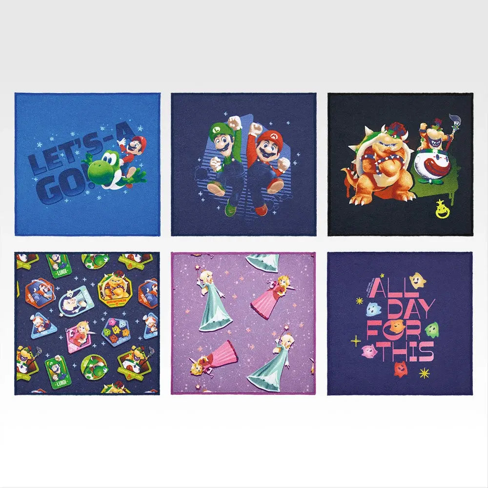 Ichiban Kuji The Super Mario Galaxy Movie - F Prize Hand Towel Complete Set of 6 Types