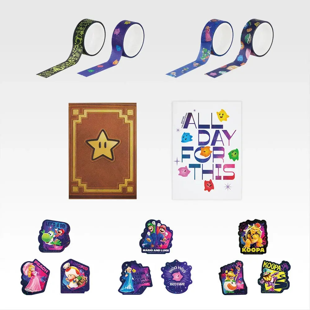 Ichiban Kuji The Super Mario Galaxy Movie - G Prize Stationery Collection Complete Set of 7 Types