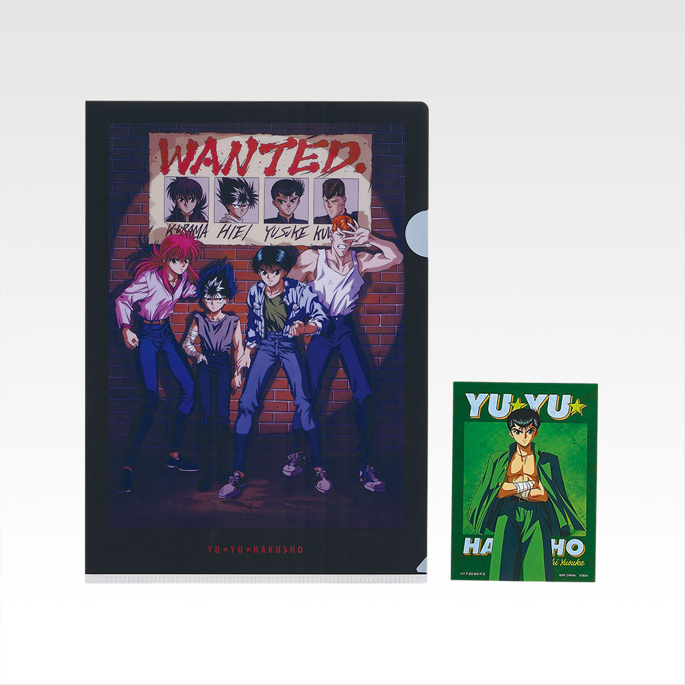 Ichiban Kuji Yu Yu Hakusho Dark Martial Arts Tournament Vol.2 - G Prize Clear Files & Stickers Complete Set of 6 Types