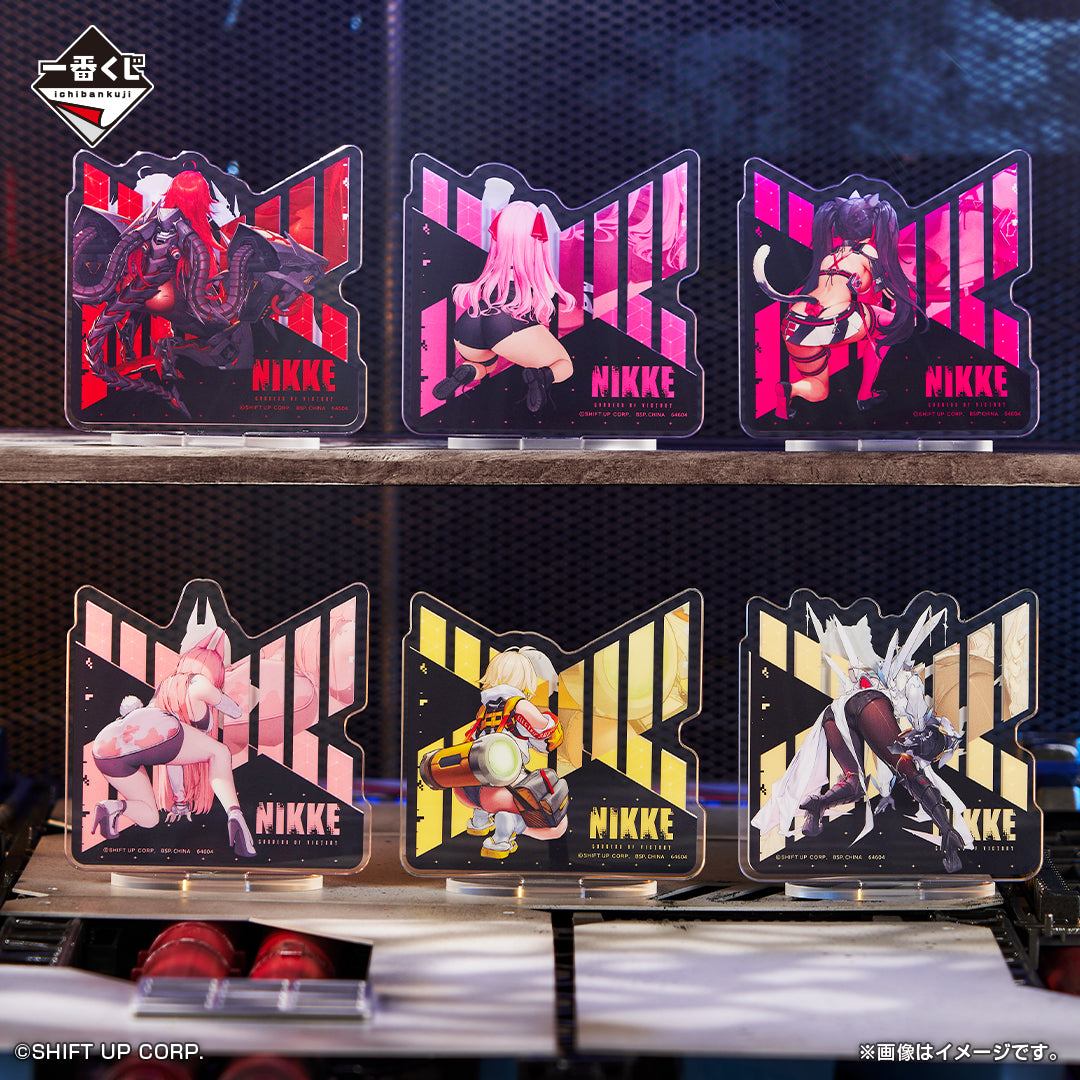 ICHIBAN KUJI GODDESS OF VICTORY - NIKKE CHAPTER 3 - I + J + K PRIZE Double-sided Battle Acrylic Stand ONE + TWO + THREE Complete Set 14 Types