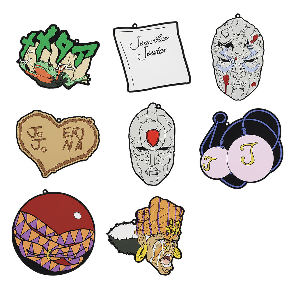 JOJO'S BIZARRE ADVENTURE ICHIBAN KUJI - PHANTOM BLOOD & BATTLE TENDENCY - (G) RUBBER COASTER FULL SET 8 Pcs