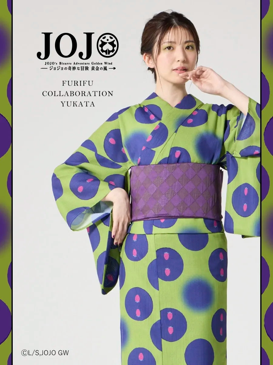 JoJo's Bizarre Adventure Golden Wind x Ladies Furifu Yukata and