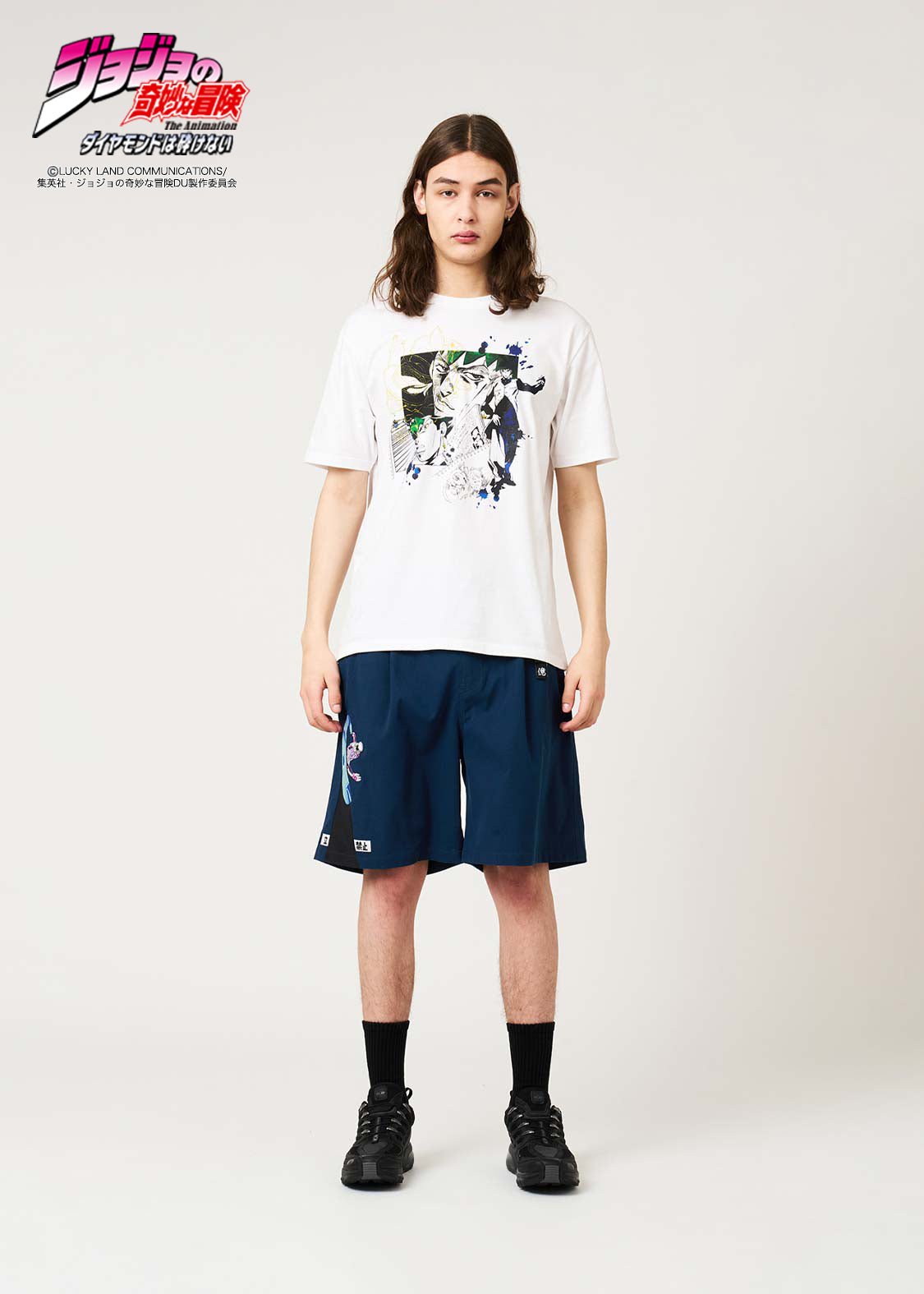 JoJo's Bizarre Adventure x Graniph Fashion Collection - Okuyasu Nijimura Shorts