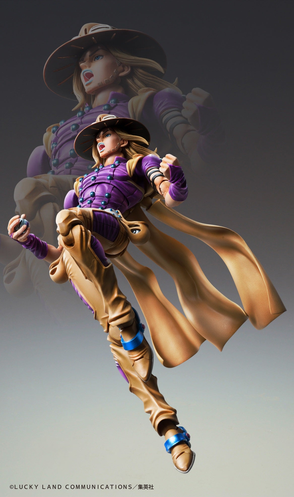 Jojo's Bizarre Adventure Part.VII Steel Ball Run Super Action Statue - Gyro Zeppeli Ver. 1.5