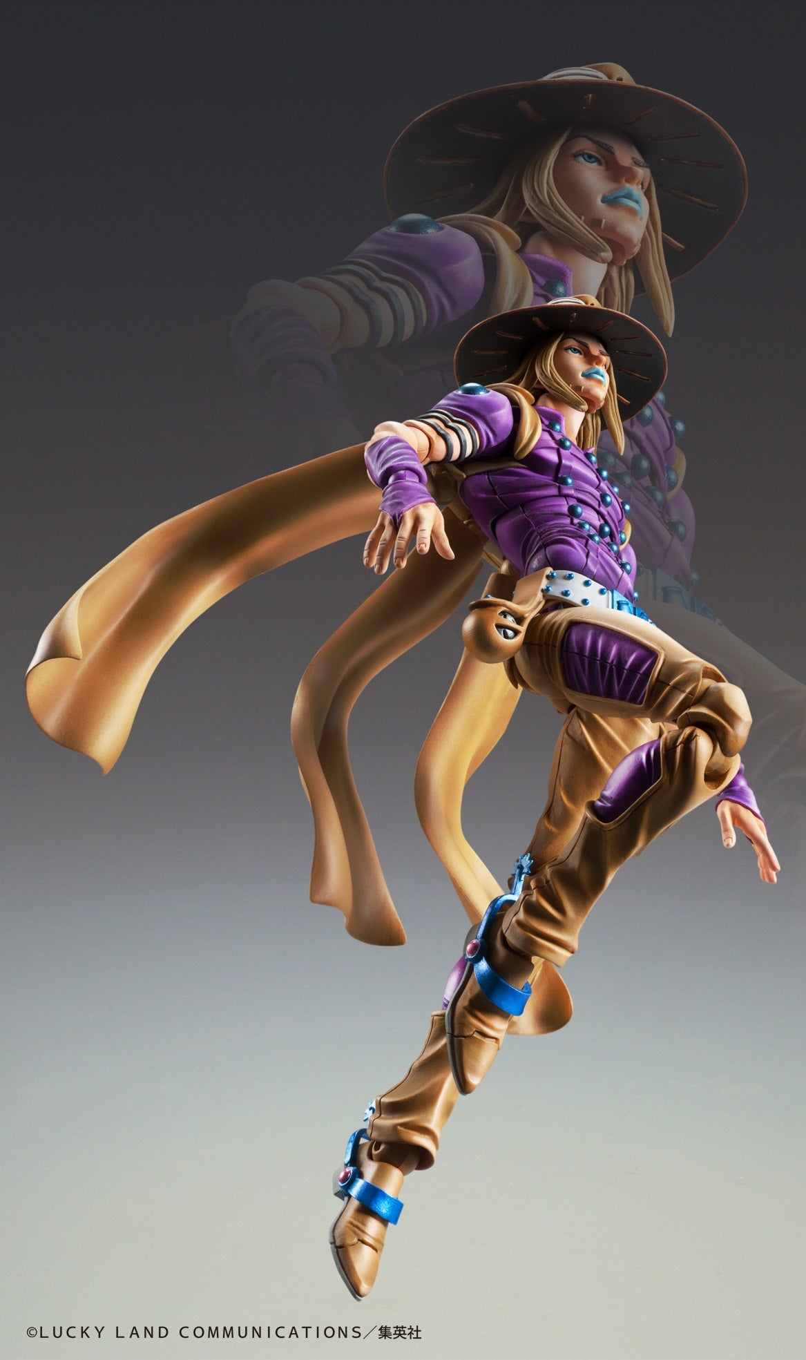 Jojo's Bizarre Adventure Part.VII Steel Ball Run Super Action Statue - Gyro Zeppeli Ver. 1.5