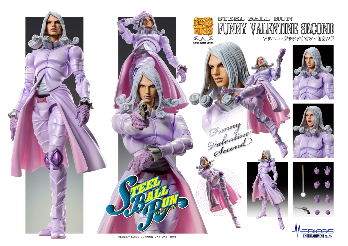 Jojo's Bizarre Adventure Super Action Statue - Funny Valentine 2nd