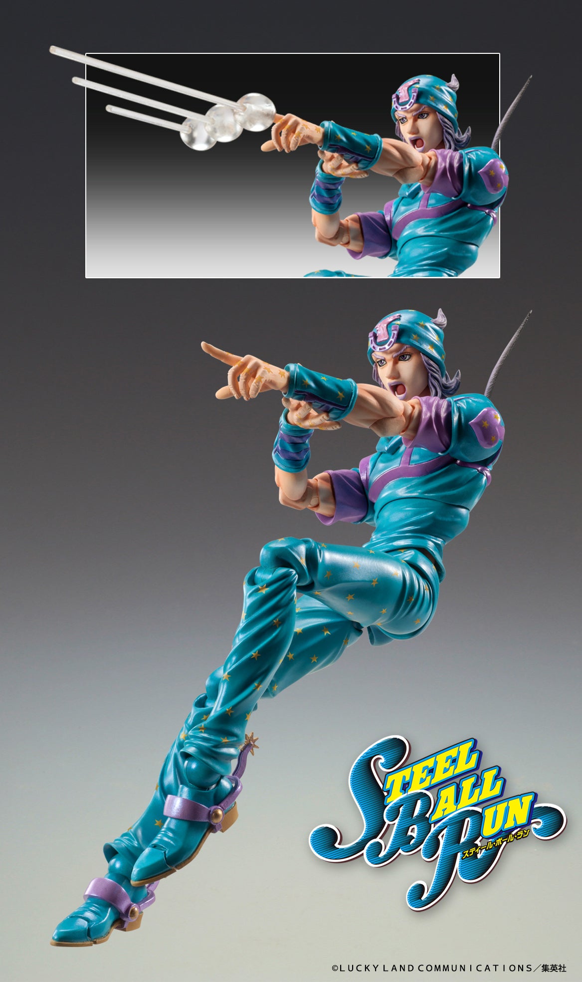 Jojo's Bizarre Adventure Super Action Statue - Johnny Joestar Second