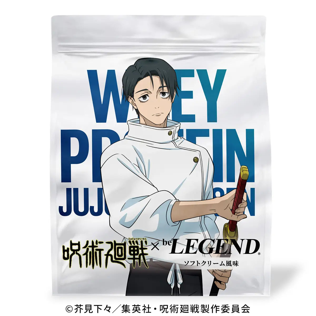 Jujutsu Kaisen WPC Protein - Yuta Okkotsu Death Reversal Soft Serve Ice Cream Flavor + Limited Edition Shaker + Bonus Jujutsu Kaisen Textbook