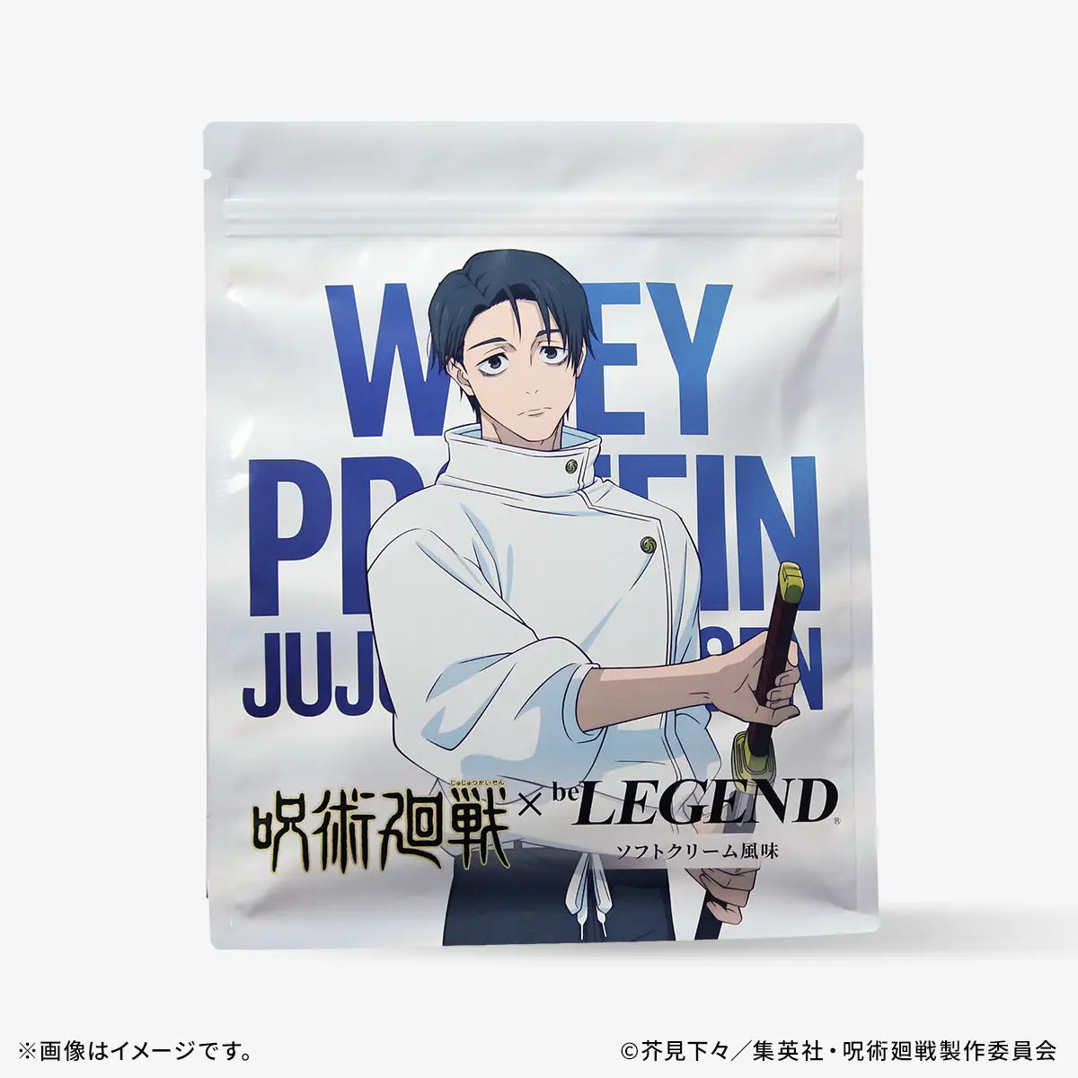 Jujutsu Kaisen WPC Protein - Yuta Okkotsu Death Reversal Soft Serve Ice Cream Flavor + Limited Edition Shaker + Bonus Jujutsu Kaisen Textbook