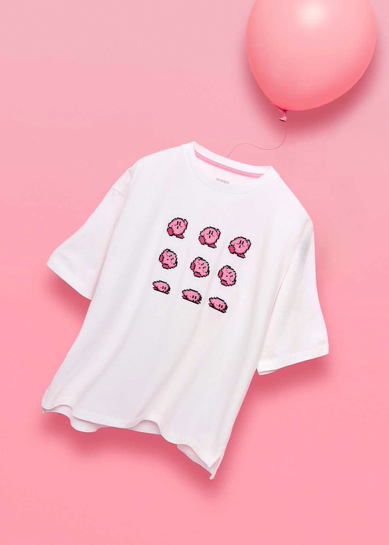 Kirby X Graniph Fashion Collection - Clear Dance Big Silhouette T-Shirt