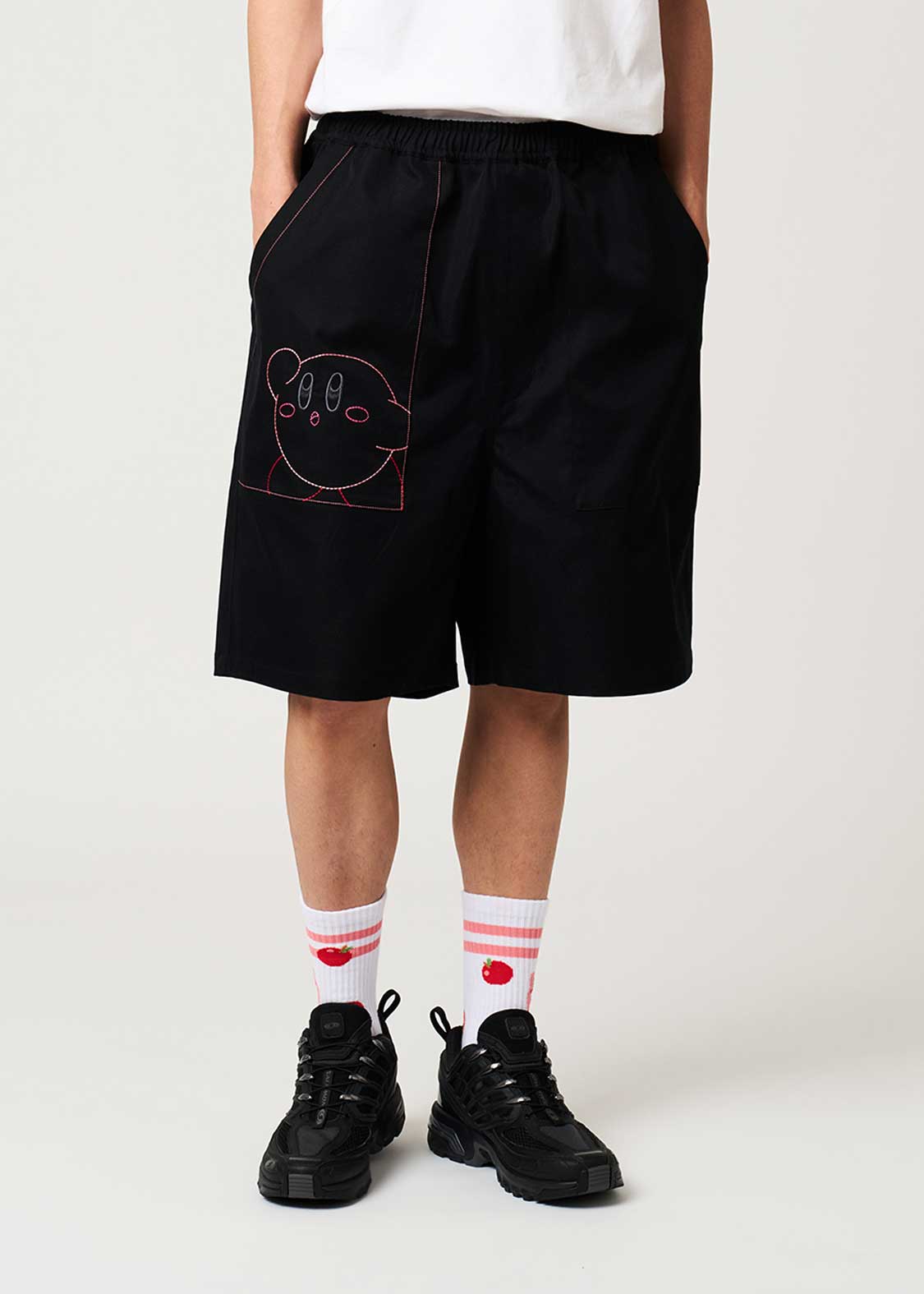 Kirby X Graniph Fashion Collection - Inhale The Stitches Big Silhouette Shorts