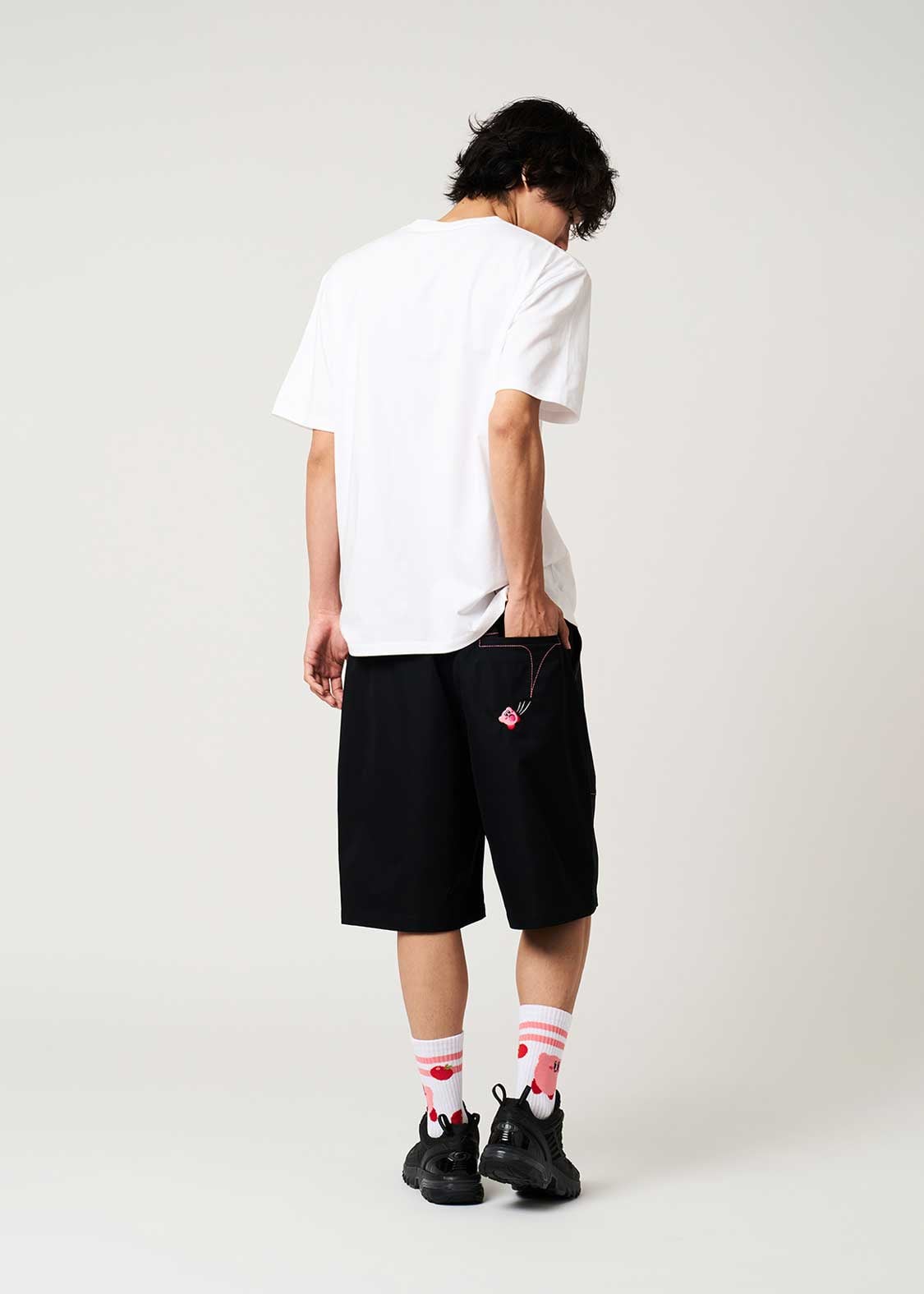 Kirby X Graniph Fashion Collection - Inhale The Stitches Big Silhouette Shorts
