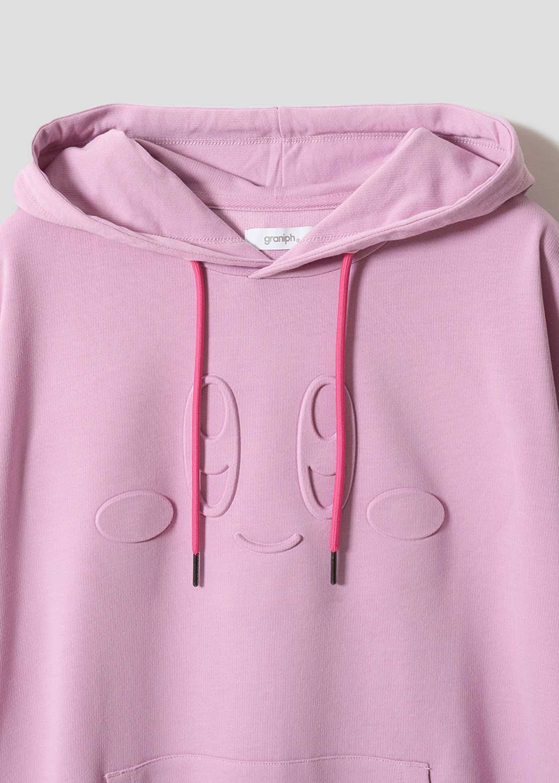 Kirby X Graniph Fashion Collection - Kirby Face Oversized Short Sleeve Hoodie