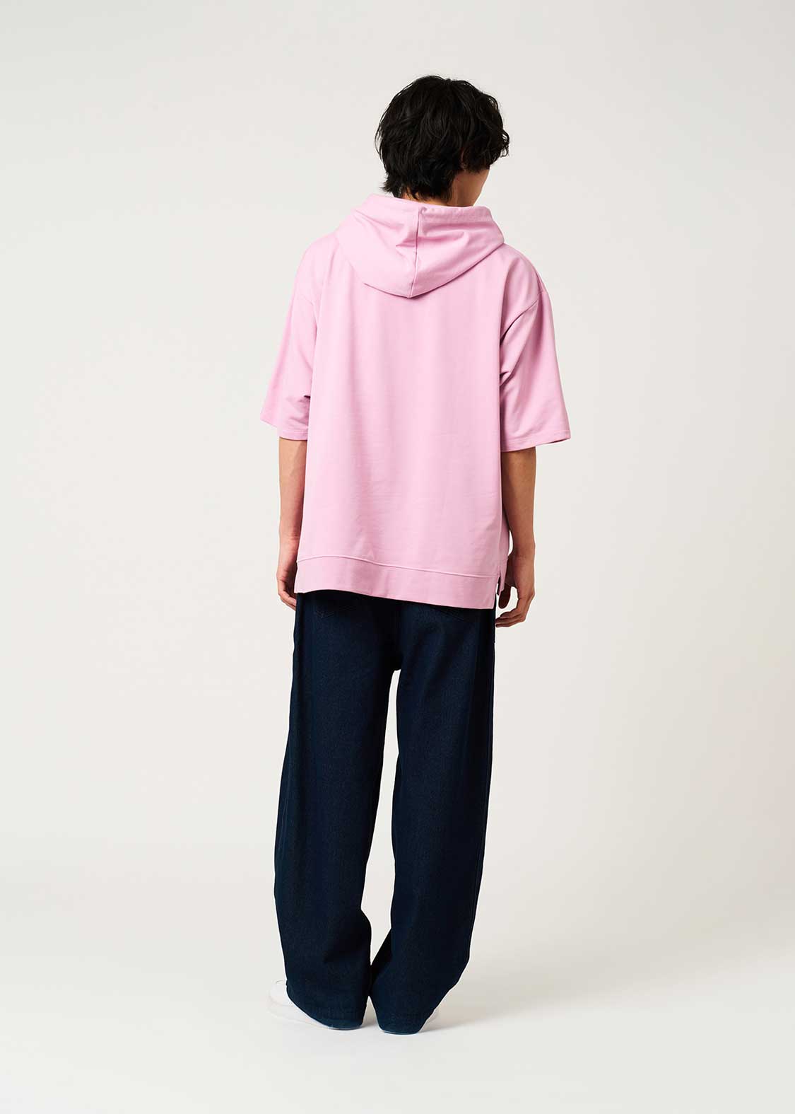 Kirby X Graniph Fashion Collection - Kirby Face Oversized Short Sleeve Hoodie