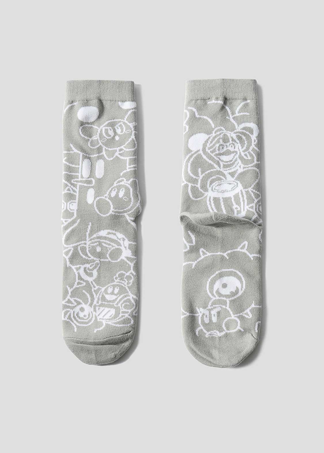 Kirby X Graniph Fashion Collection - Pattern Mid-lenght Socks