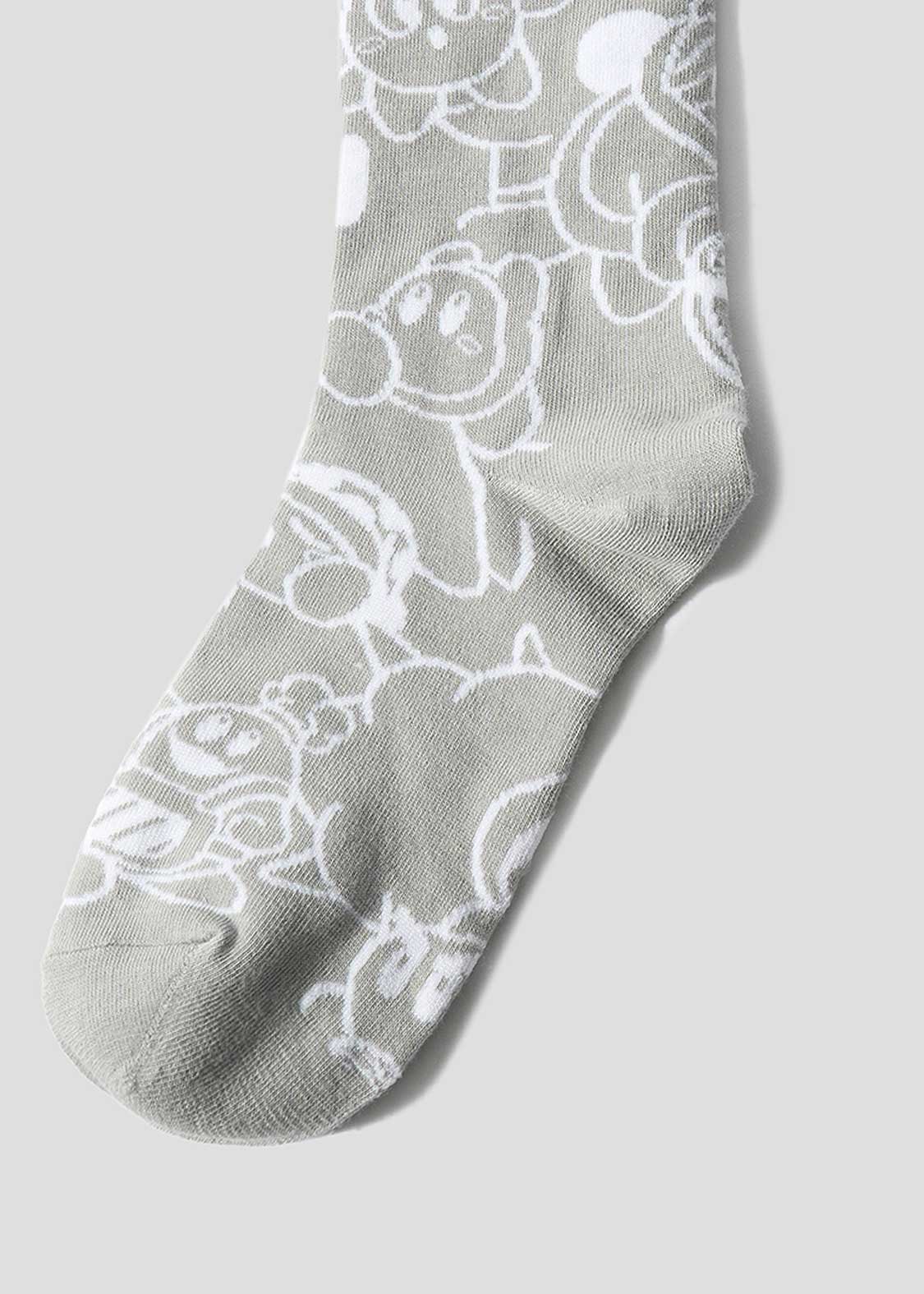 Kirby X Graniph Fashion Collection - Pattern Mid-lenght Socks