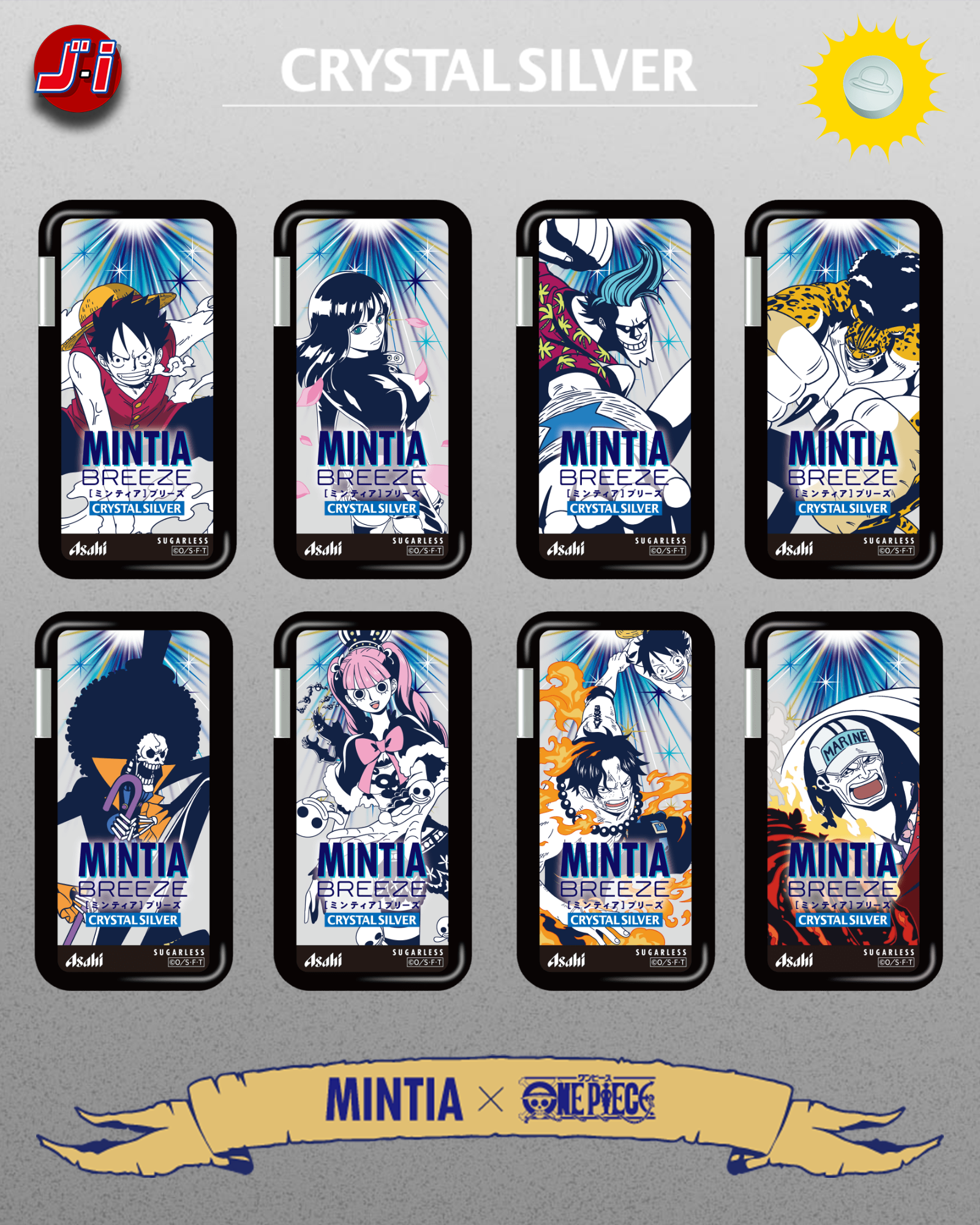 MINTIA BREEZE X ONE PIECE - CRYSTAL SILVER 2024 - 1 RANDOM Pcs