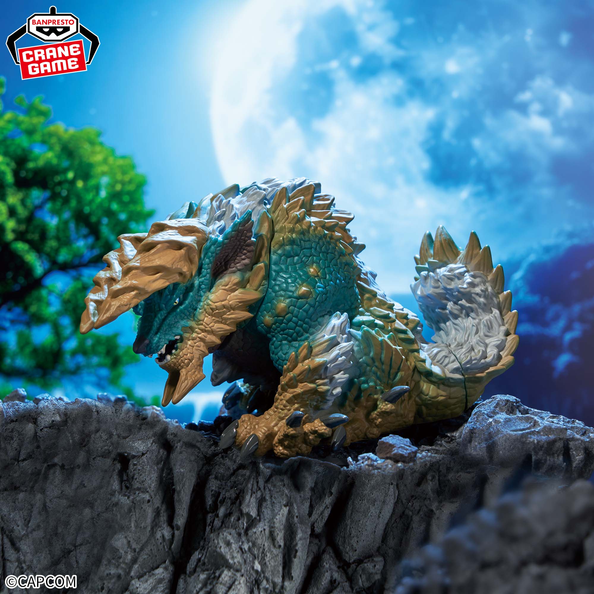 MONSTER HUNTER FIGURE MONSTER HUNTER THE RESIDENT BEAST JINOUGA - THUNDER IN THE MOONLIGHT ZINOGRE