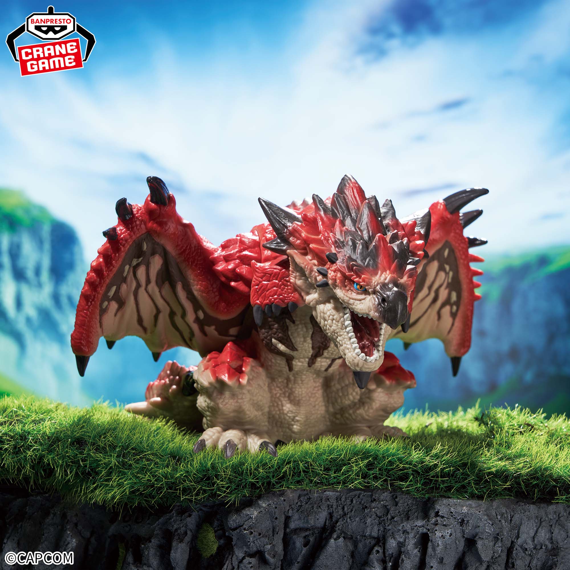 MONSTER HUNTER FIGURE MONSTER HUNTER THE SEATED BEAST RATHALOS FIERCE BATTLE - THE MALE FIRE DRAGON RATHALOS