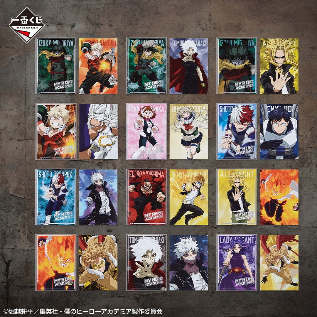 MY HERO ACADEMIA - ICHIBAN KUJI FORM OF JUSTICE - PRIZE G - CLEAR CASE STAND  FULL SET 12 Pcs