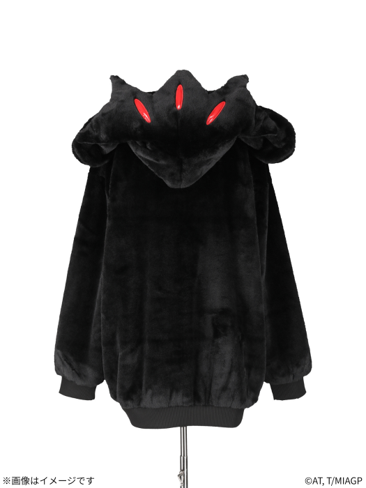 Made in Abyss x Qooza Fashion Collection - Faputa Fur Jacket (Black)