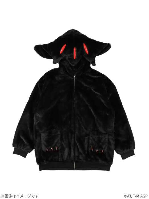 Made in Abyss x Qooza Fashion Collection - Faputa Fur Jacket (Black)