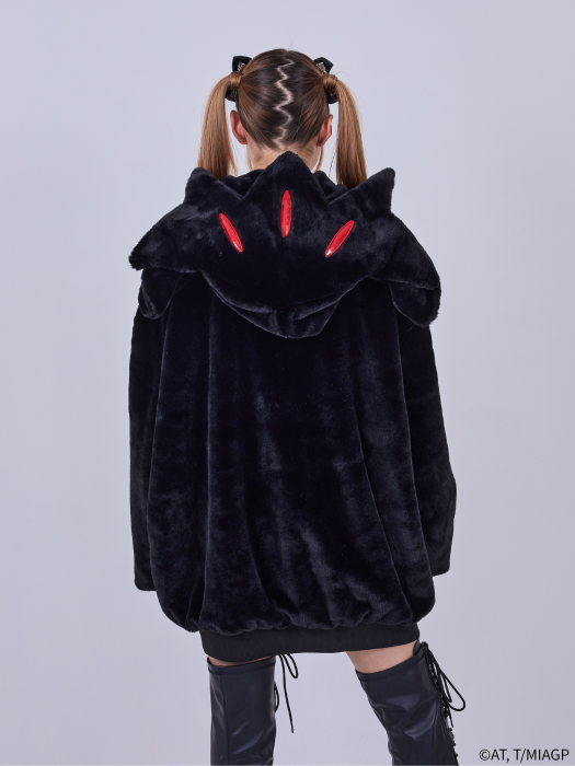 Made in Abyss x Qooza Fashion Collection - Faputa Fur Jacket (Black)