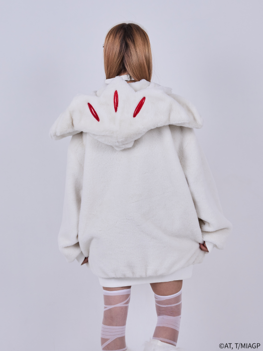 Made in Abyss x Qooza Fashion Collection - Faputa Fur Jacket (White)