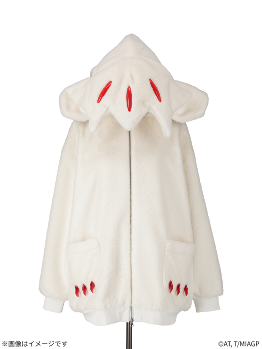 Made in Abyss x Qooza Fashion Collection - Faputa Fur Jacket (White)
