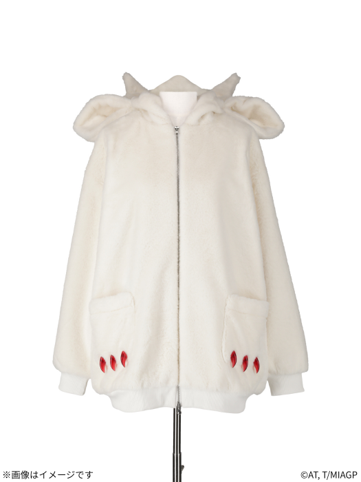 Made in Abyss x Qooza Fashion Collection - Faputa Fur Jacket (White)