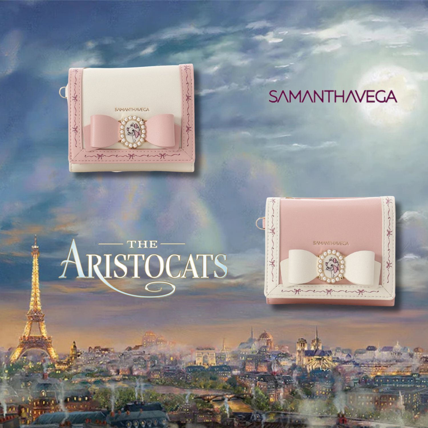 Marie The Aristocats x SAMANTHA VEGA Collection - Folding Wallet