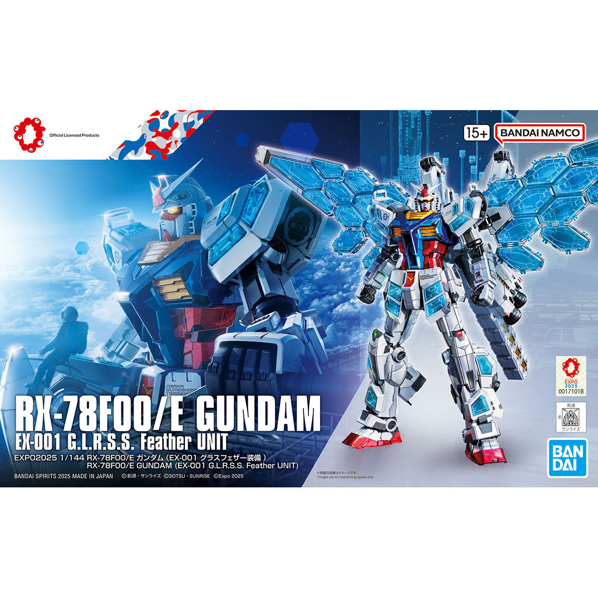 Expo 2025 Osaka Kansai Japan Mobile Suit Gundam - Expo2025 1/144 Rx-78 F00/e Gundam (ex-001 Glass Feather Equipped)