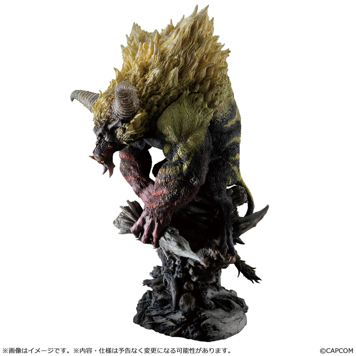Monster Hunter Wilds Capcom Figure Builder Creators Model - Gold Lion Furious Rajang Reprint Edition
