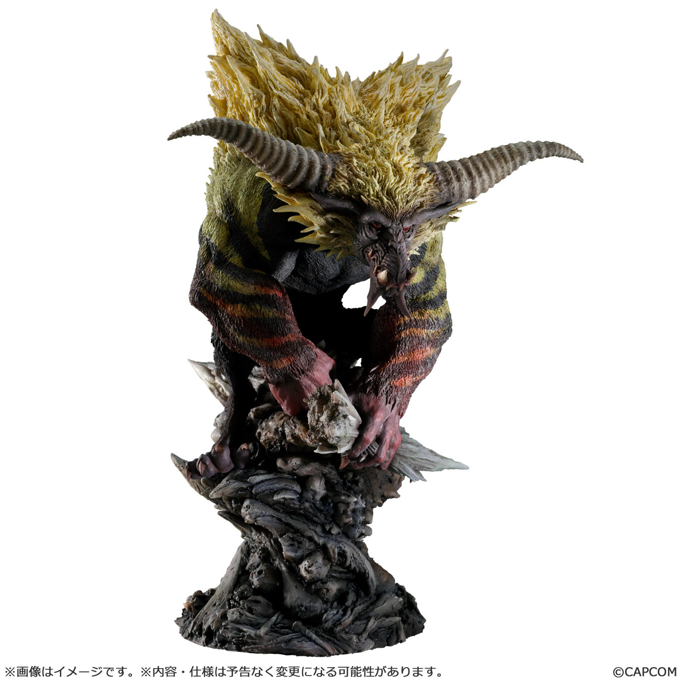 Monster Hunter Wilds Capcom Figure Builder Creators Model - Gold Lion Furious Rajang Reprint Edition