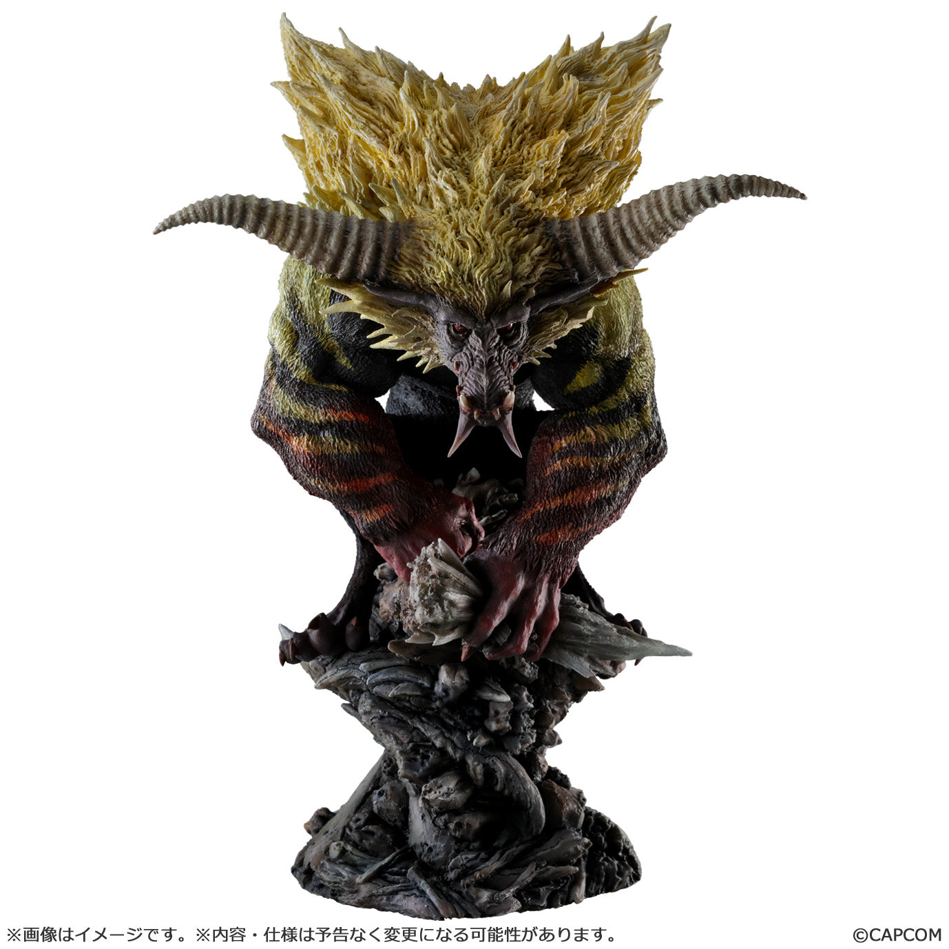 Monster Hunter Wilds Capcom Figure Builder Creators Model - Gold Lion Furious Rajang Reprint Edition