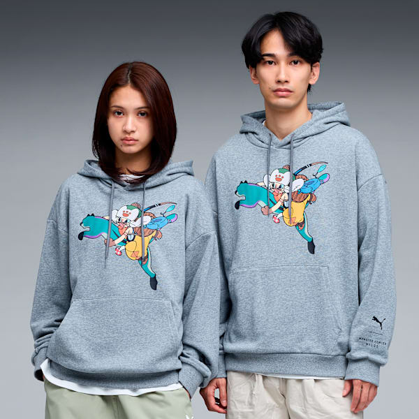 Monster Hunter Wilds x Puma - Unisex Felyne Grey Hoodie
