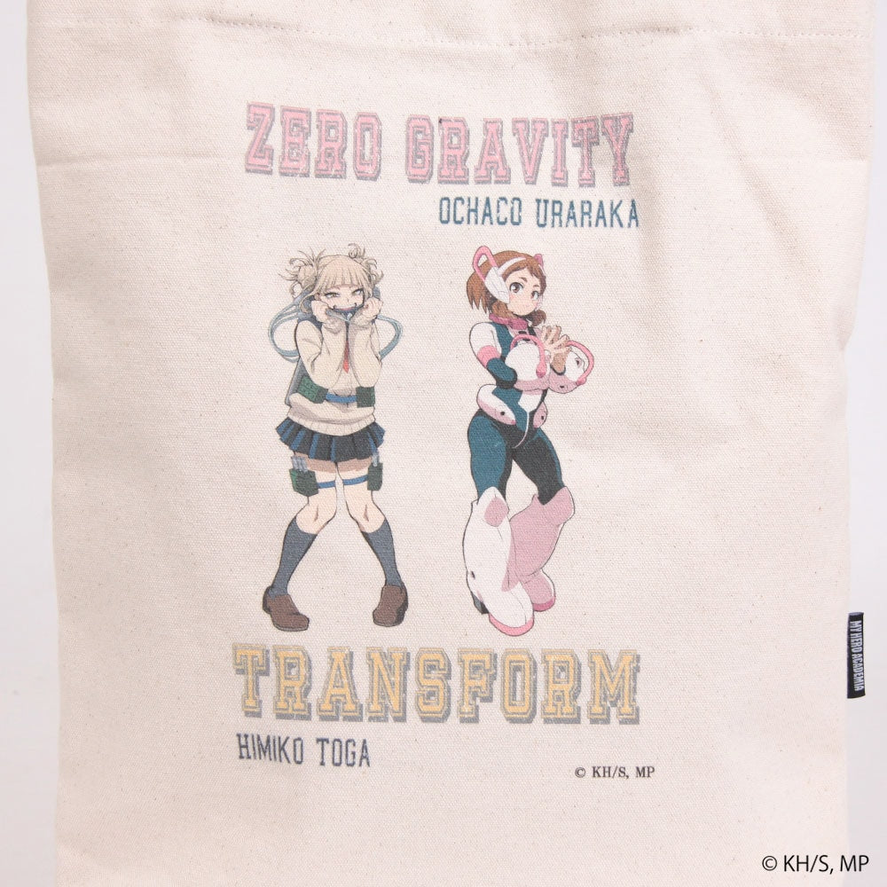 My Hero Academia - Ochaco Uraraka x Himiko Toga Crack Print Canvas Tote Bag