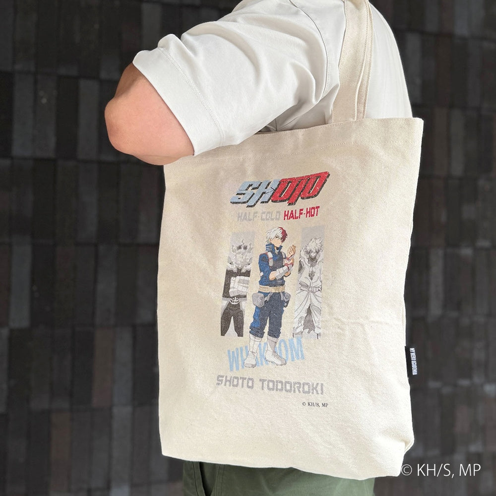 My Hero Academia - Shoto Todoroki Crack Print Canvas Tote Bag