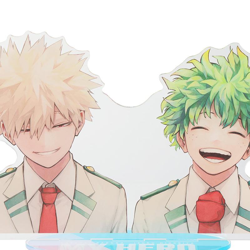 My Hero Academia Acrylic MEGA Figures Izuku Midoriya and Katsuki Bakugo