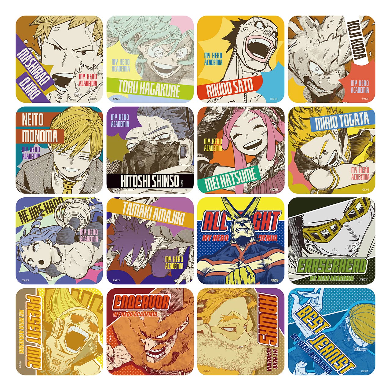 My Hero Academia Original Art Exhibition - Art Coaster Complete Set of 58 Types
