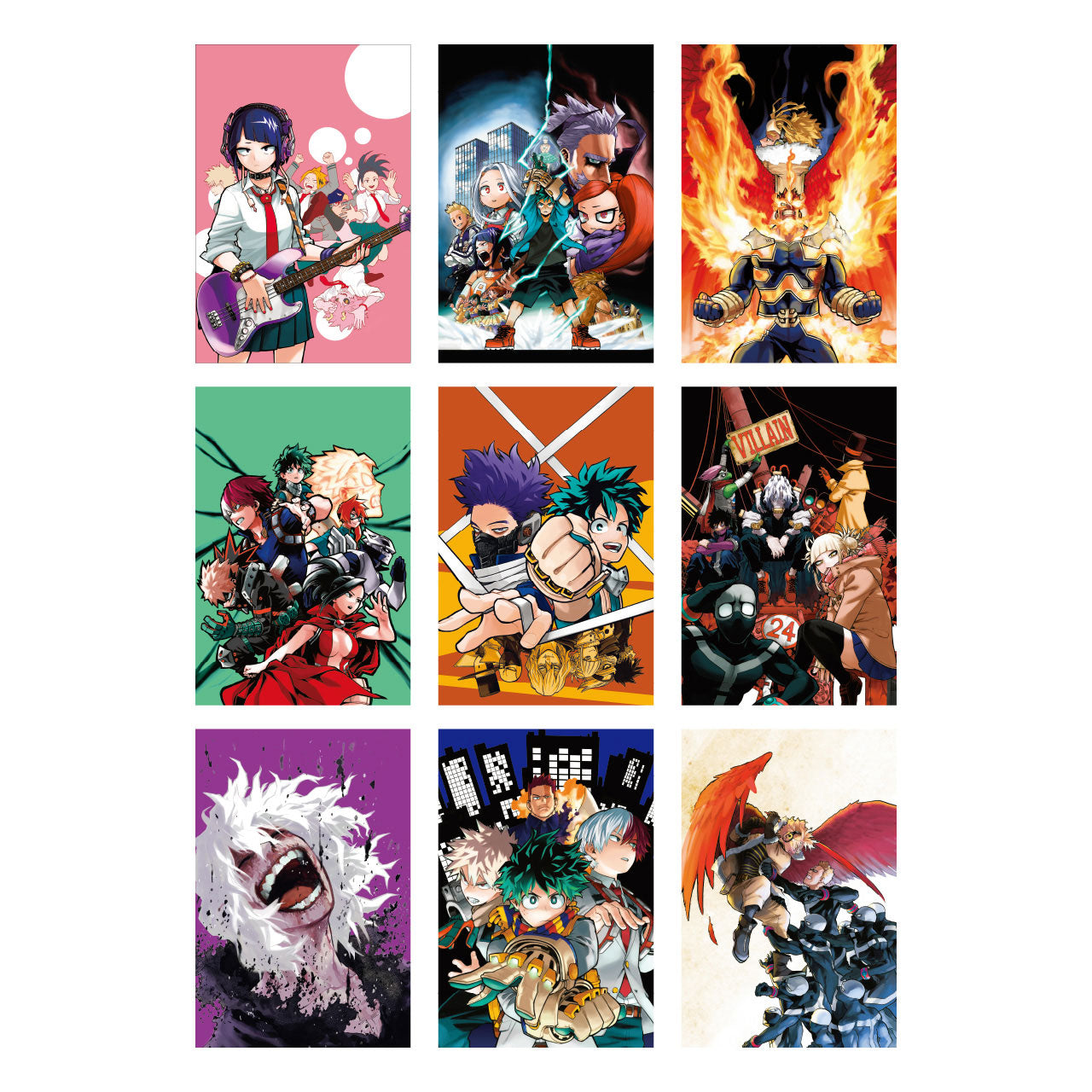 My Hero Academia Original Art Exhibition - Postcard Set in A Three-Sided Case (45 Pieces)