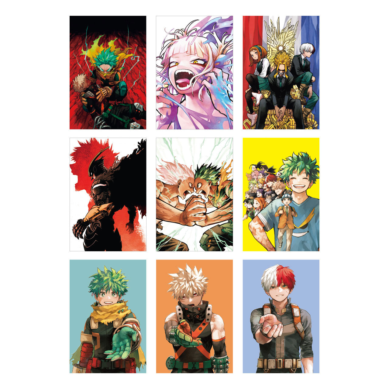 My Hero Academia Original Art Exhibition - Postcard Set in A Three-Sided Case (45 Pieces)