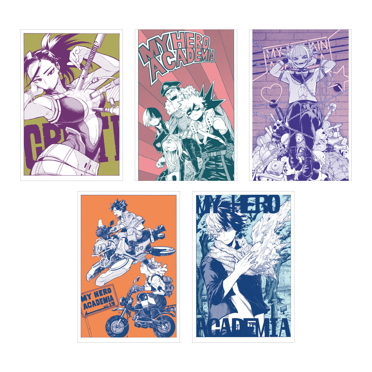 My Hero Academia Original Art Exhibition - Postcard Set in a Tin (20 Pieces)
