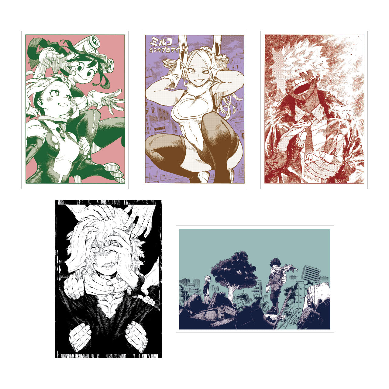 My Hero Academia Original Art Exhibition - Postcard Set in a Tin (20 Pieces)