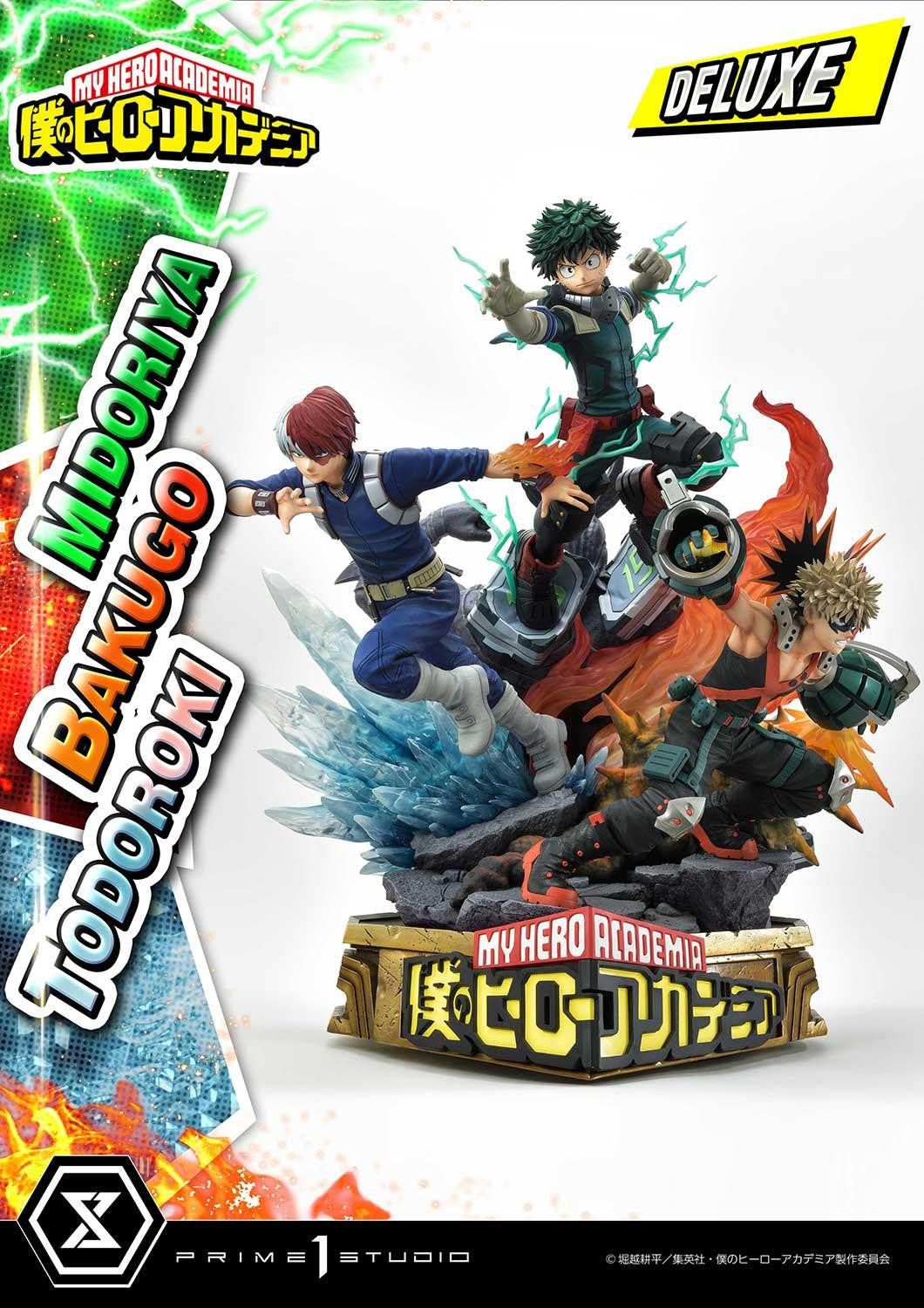 My Hero Academia Ultimate Premium Masterline - Izuku Midoriya Katsuki Bakugo and Shoto Todoroki DX Bonus Edition