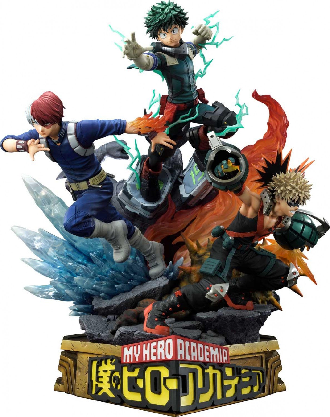 My Hero Academia Ultimate Premium Masterline - Izuku Midoriya Katsuki Bakugo and Shoto Todoroki DX Bonus Edition