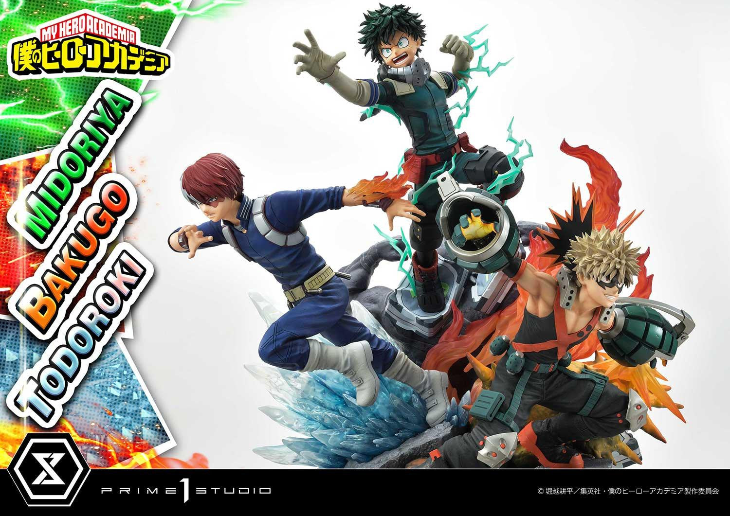 My Hero Academia Ultimate Premium Masterline - Izuku Midoriya Katsuki Bakugo and Shoto Todoroki DX Bonus Edition